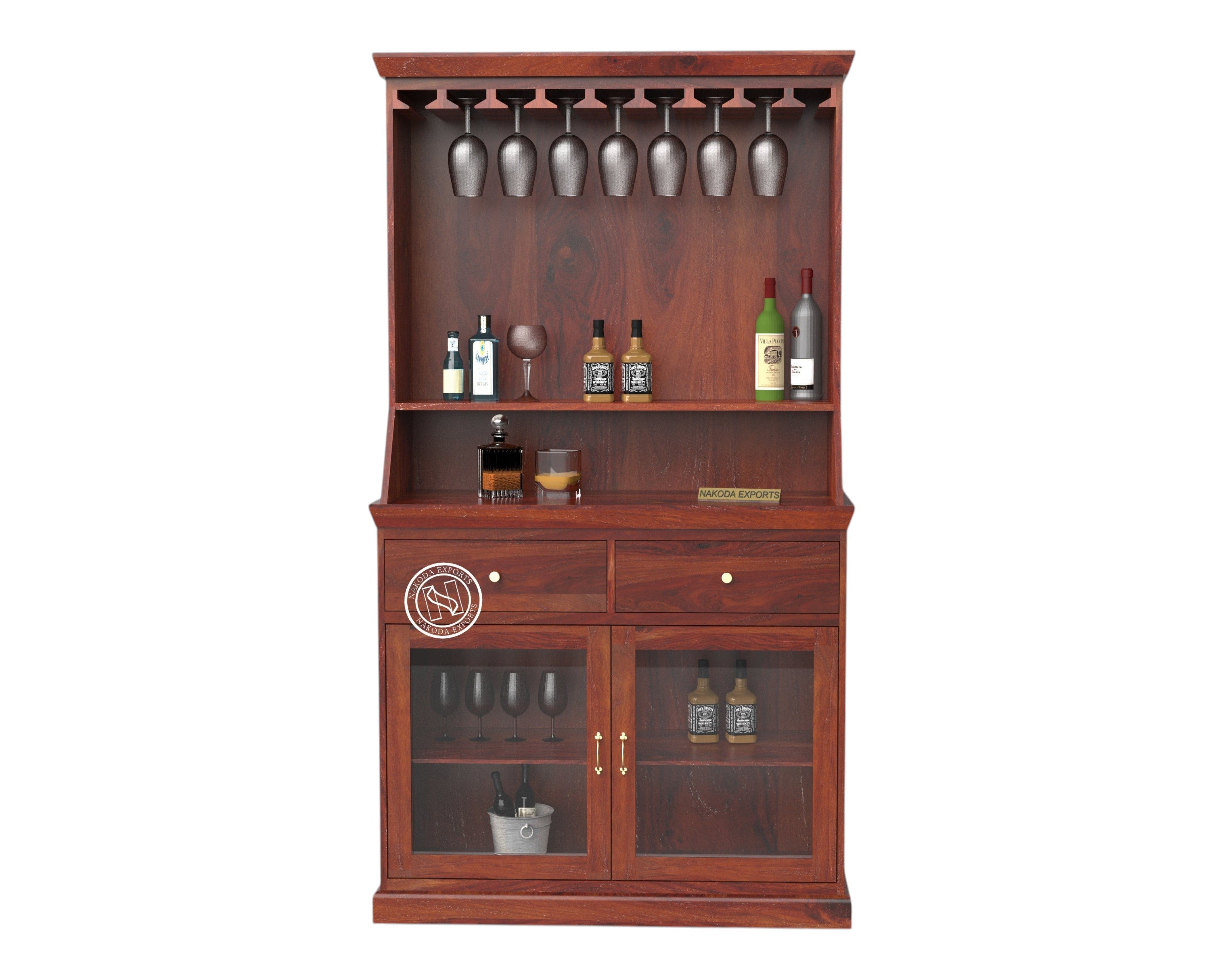 Heritage Wine & Display Bar Cabinet