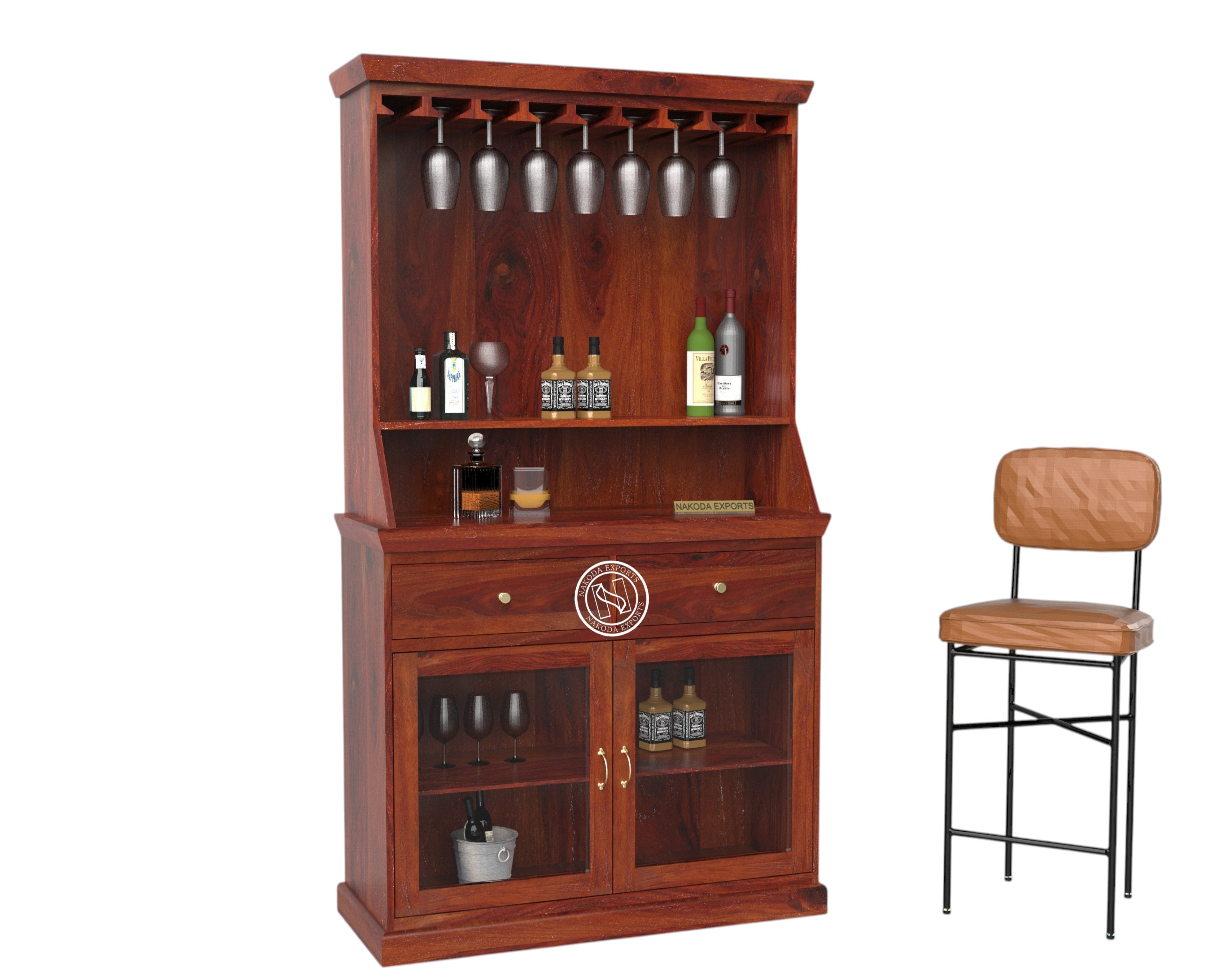Heritage Wine & Display Bar Cabinet
