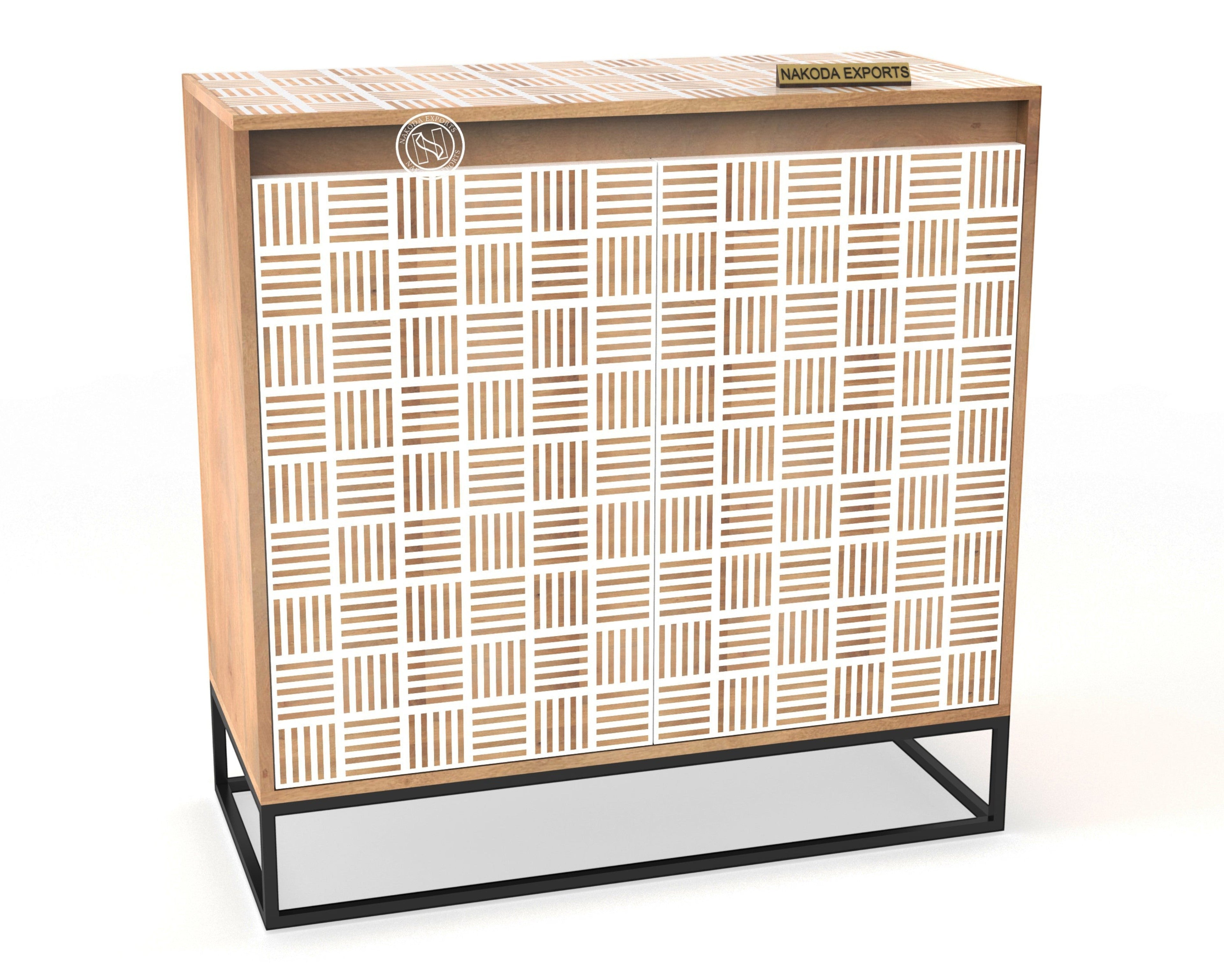 Kubb Pattern 2 Door Cabinet