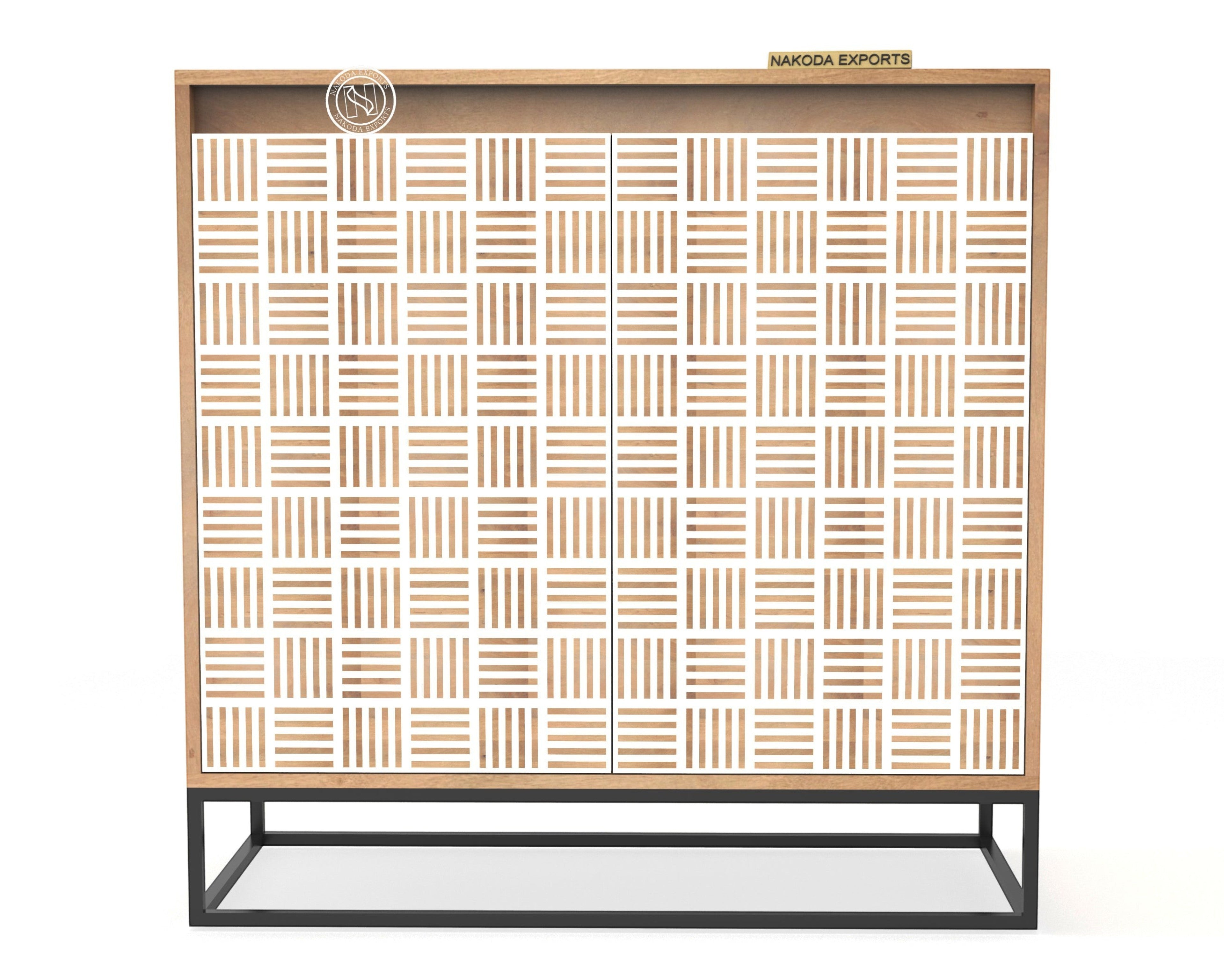 Kubb Pattern 2 Door Cabinet