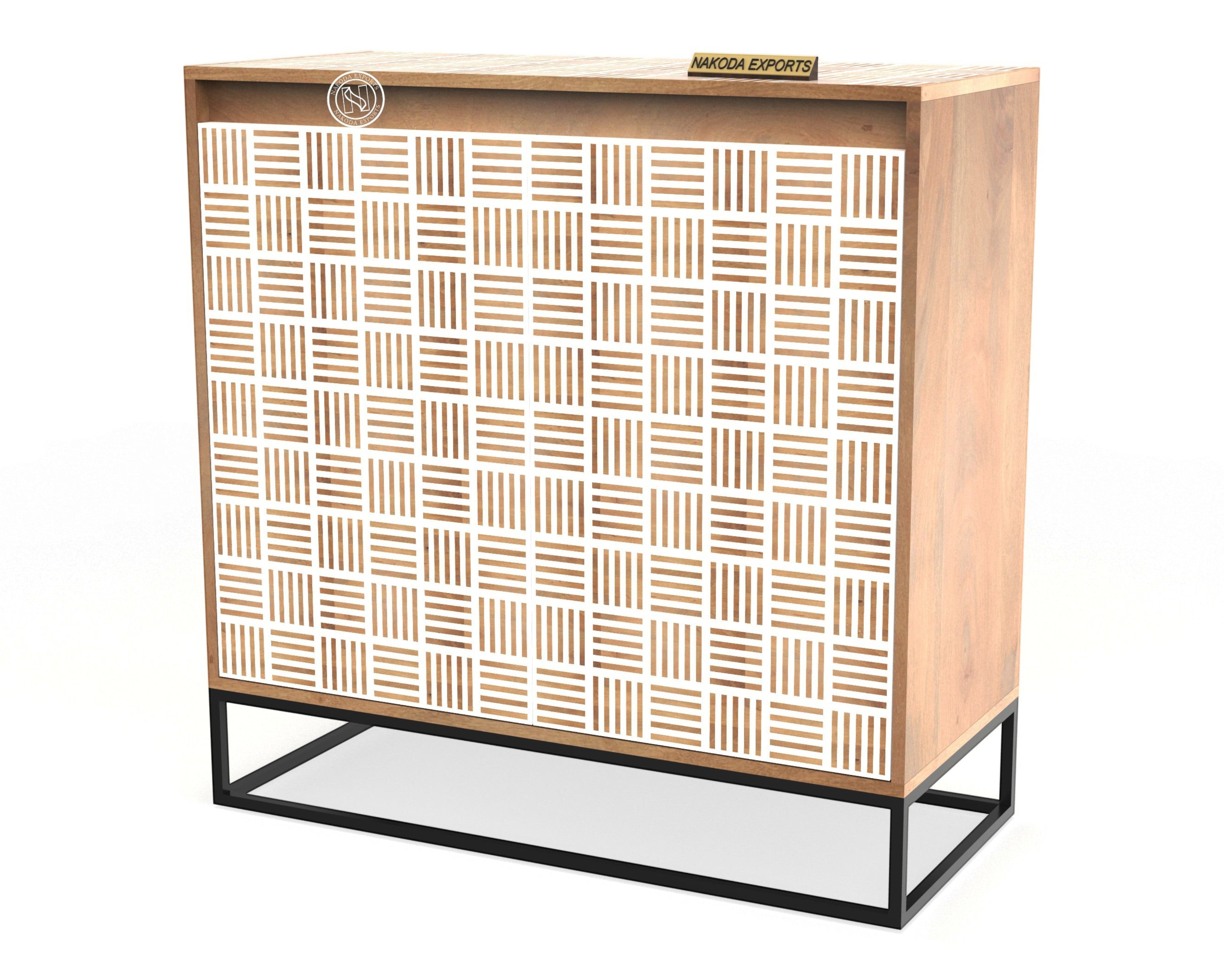 Kubb Pattern 2 Door Cabinet