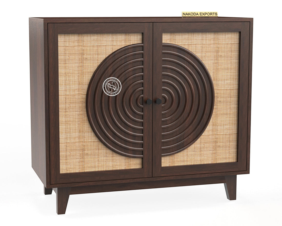 Raya Rattan Accent Cabinet