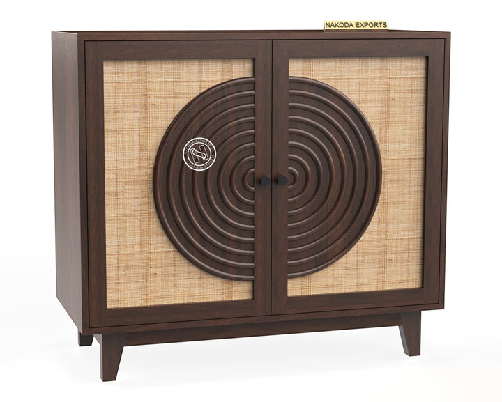 Raya Rattan Accent Cabinet