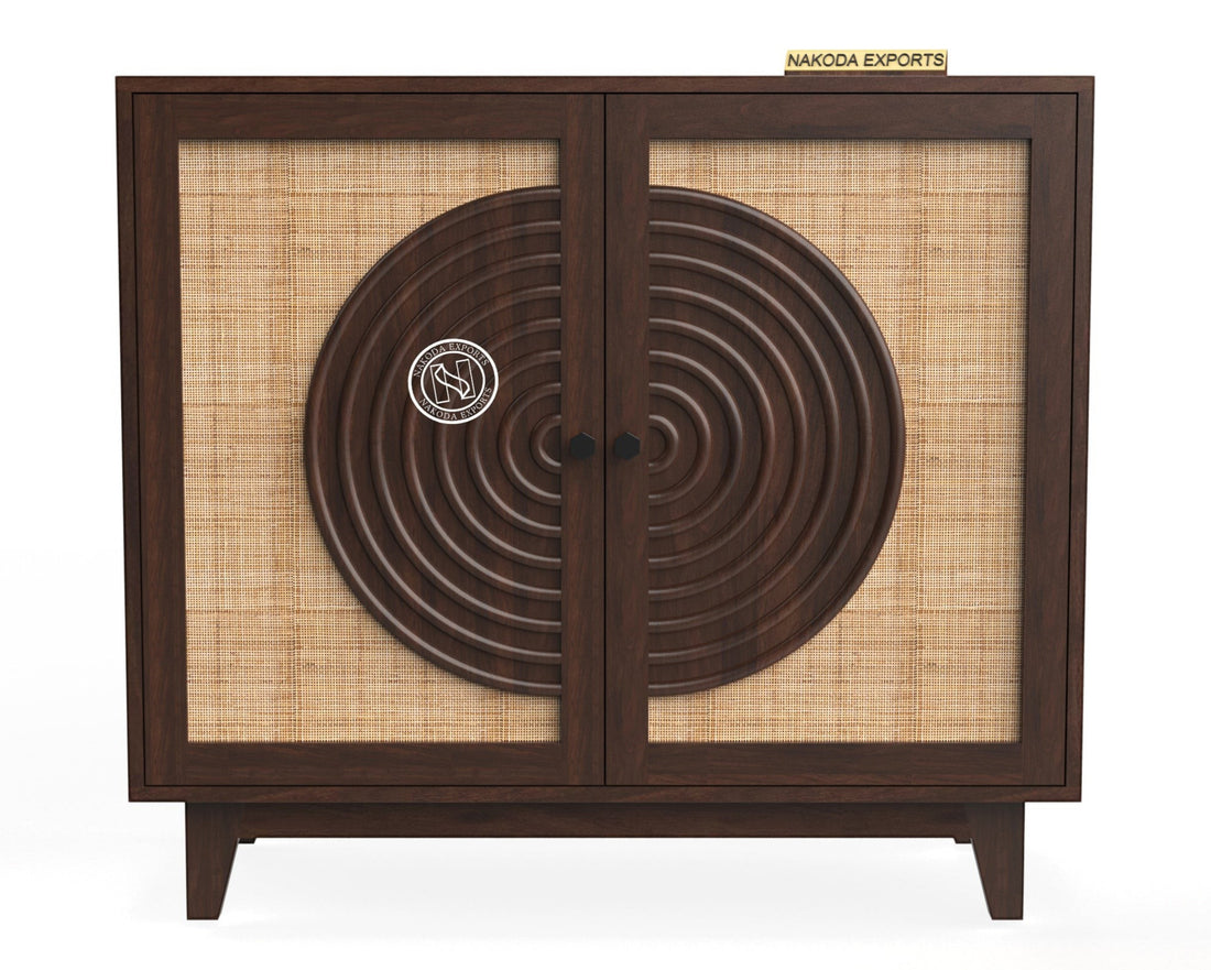 Raya Rattan Accent Cabinet