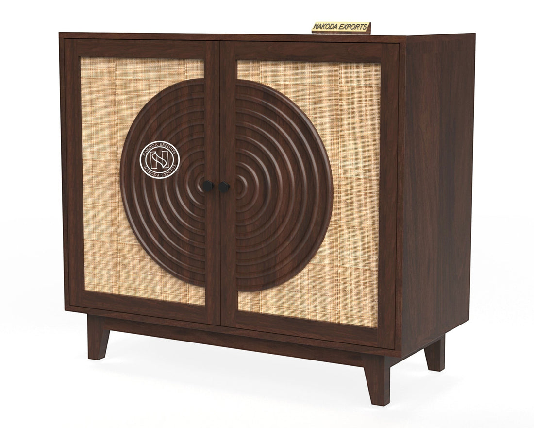 Raya Rattan Accent Cabinet