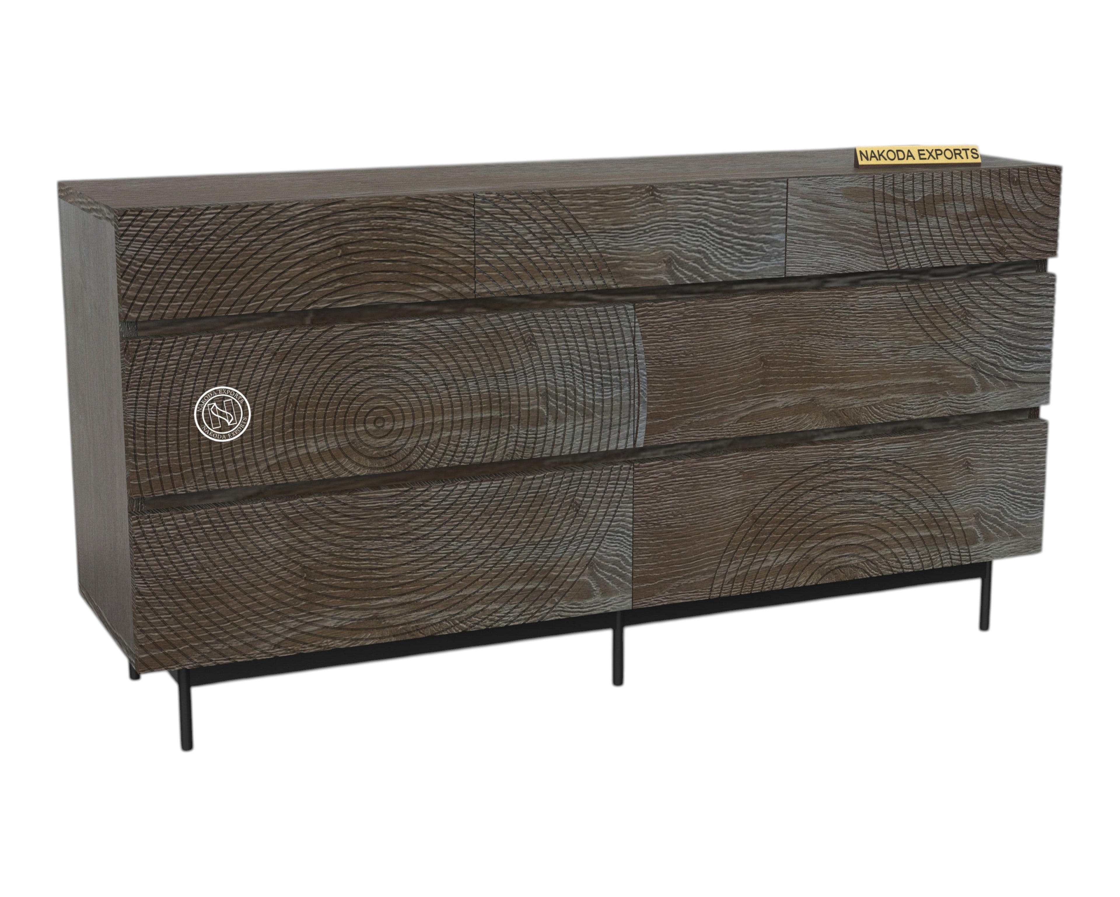 RUSTIC RINGS CHEST OF DRAWER