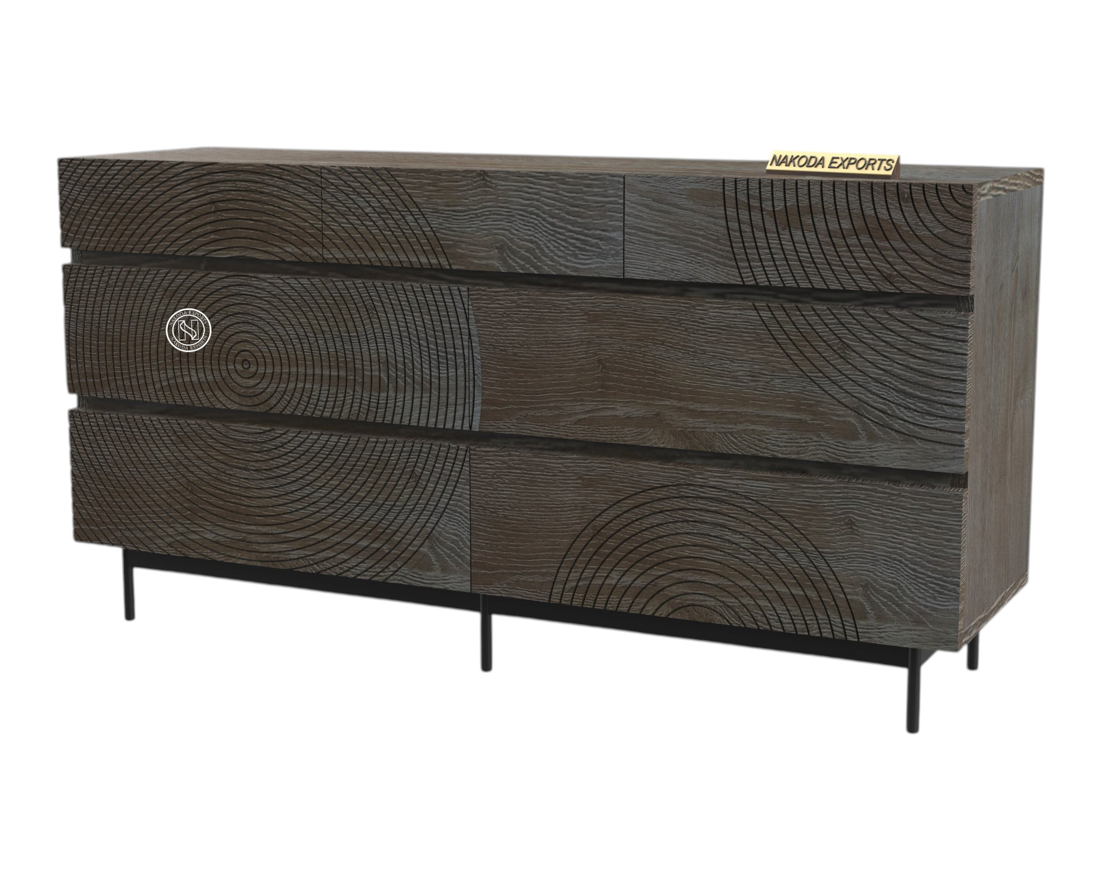 RUSTIC RINGS CHEST OF DRAWER