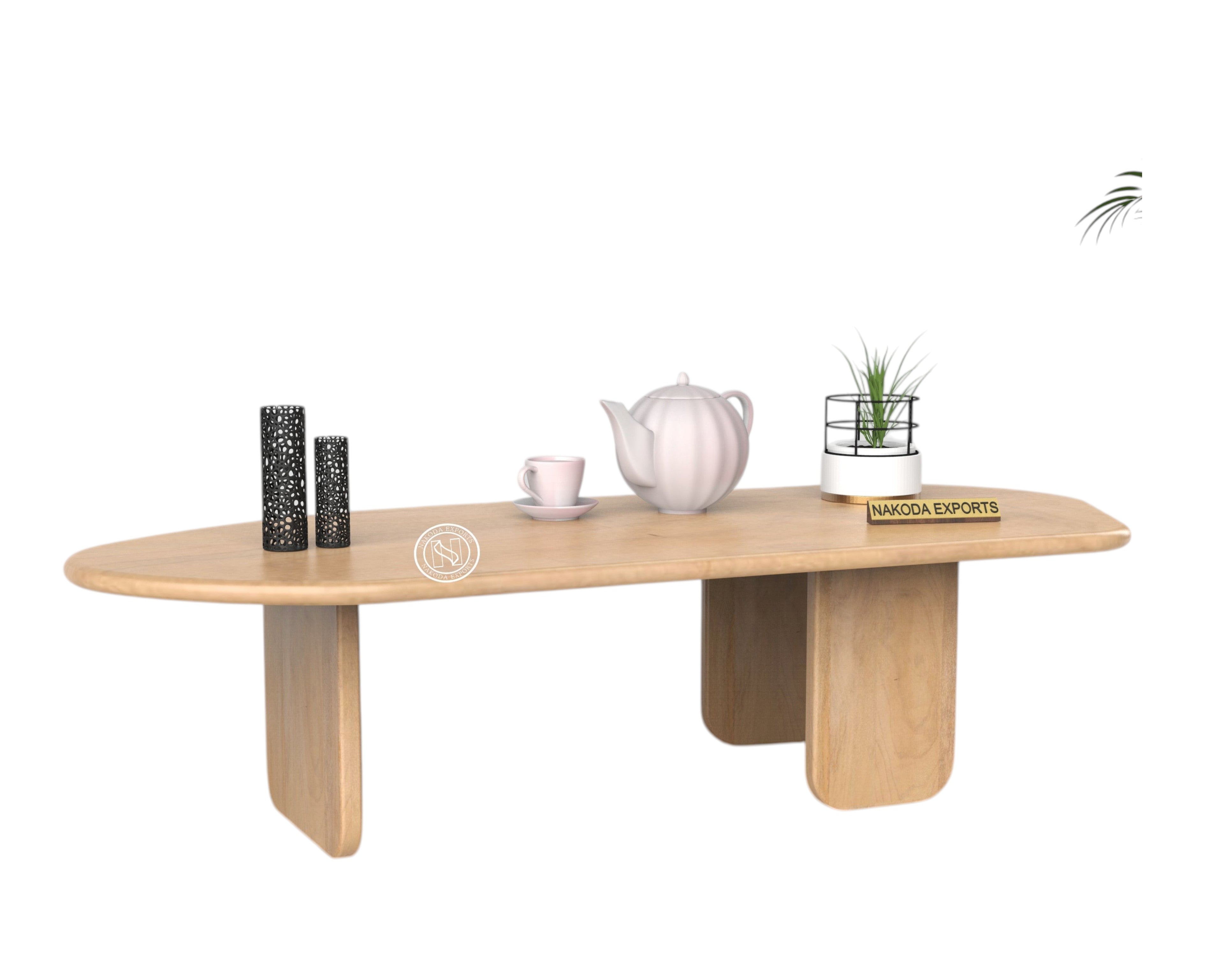 Contemporary Oval Coffee Table