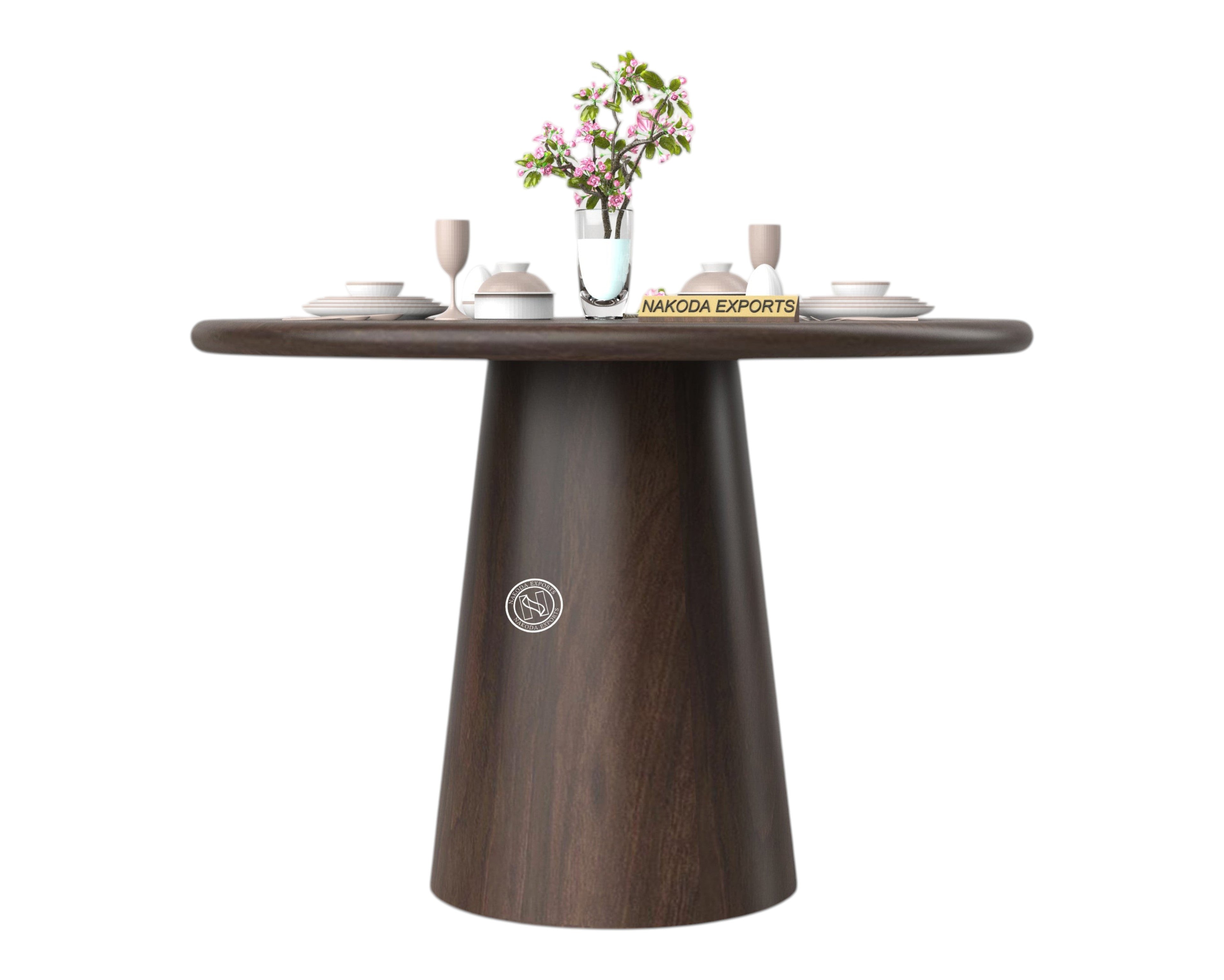 Solid Mango Wood Round Table