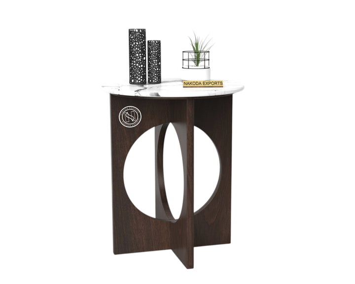 Circular Elegance Marble Side Table