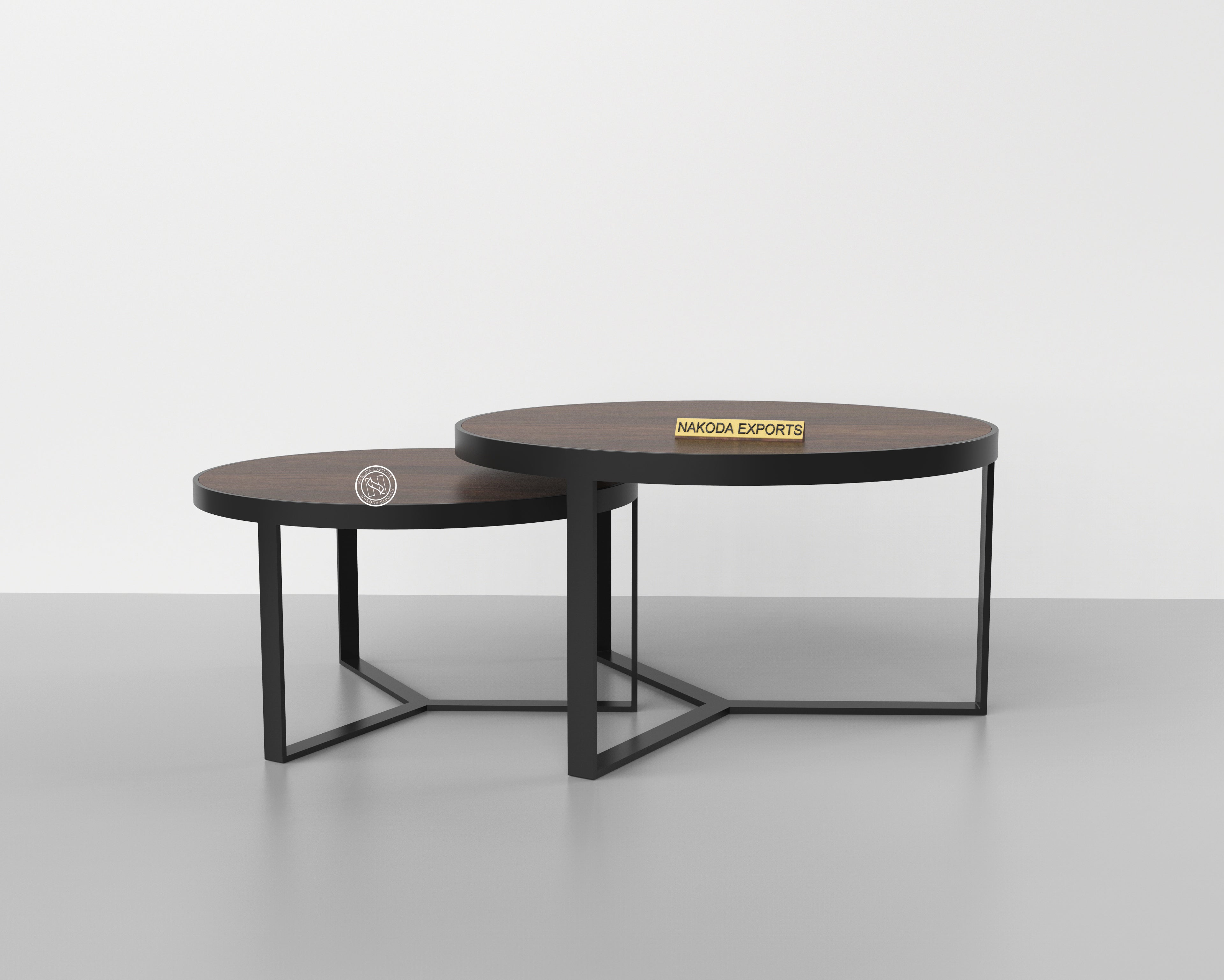 Walnut Accent Nesting Tables