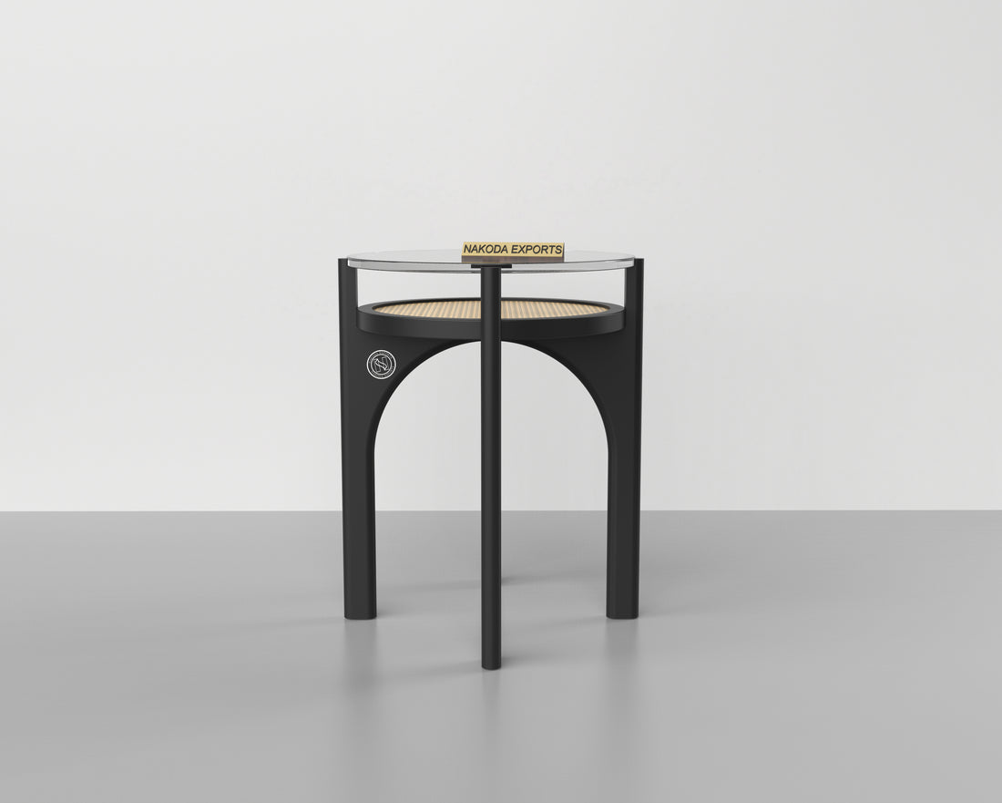 Modern Rattan Side Table