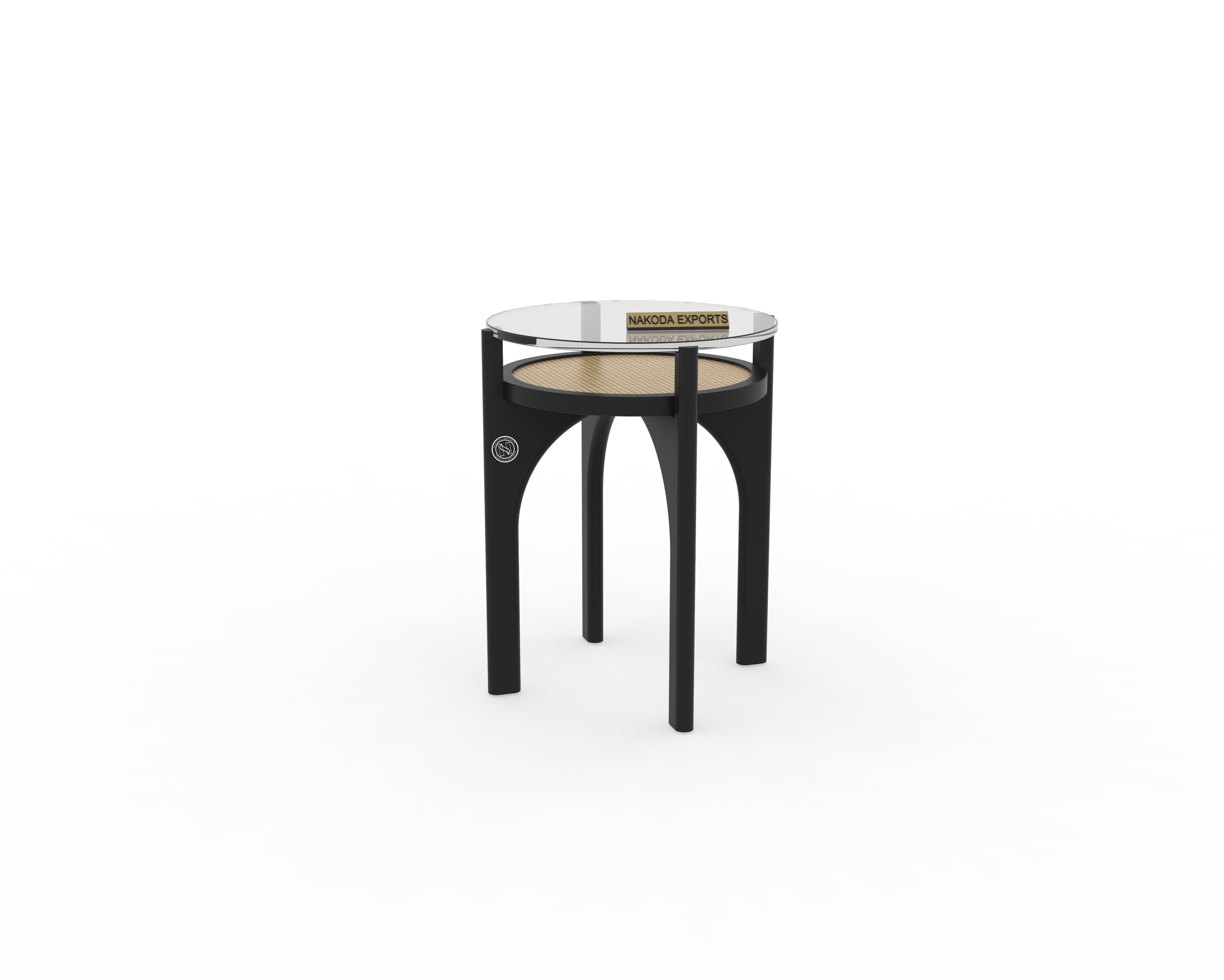 Modern Rattan Side Table