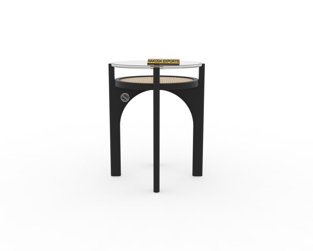 Modern Rattan Side Table