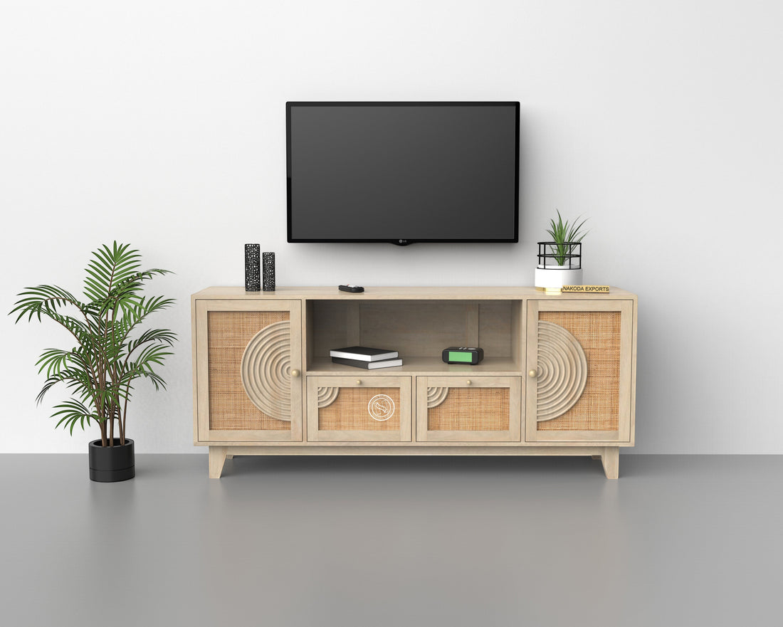 Cane-Accent TV Unit