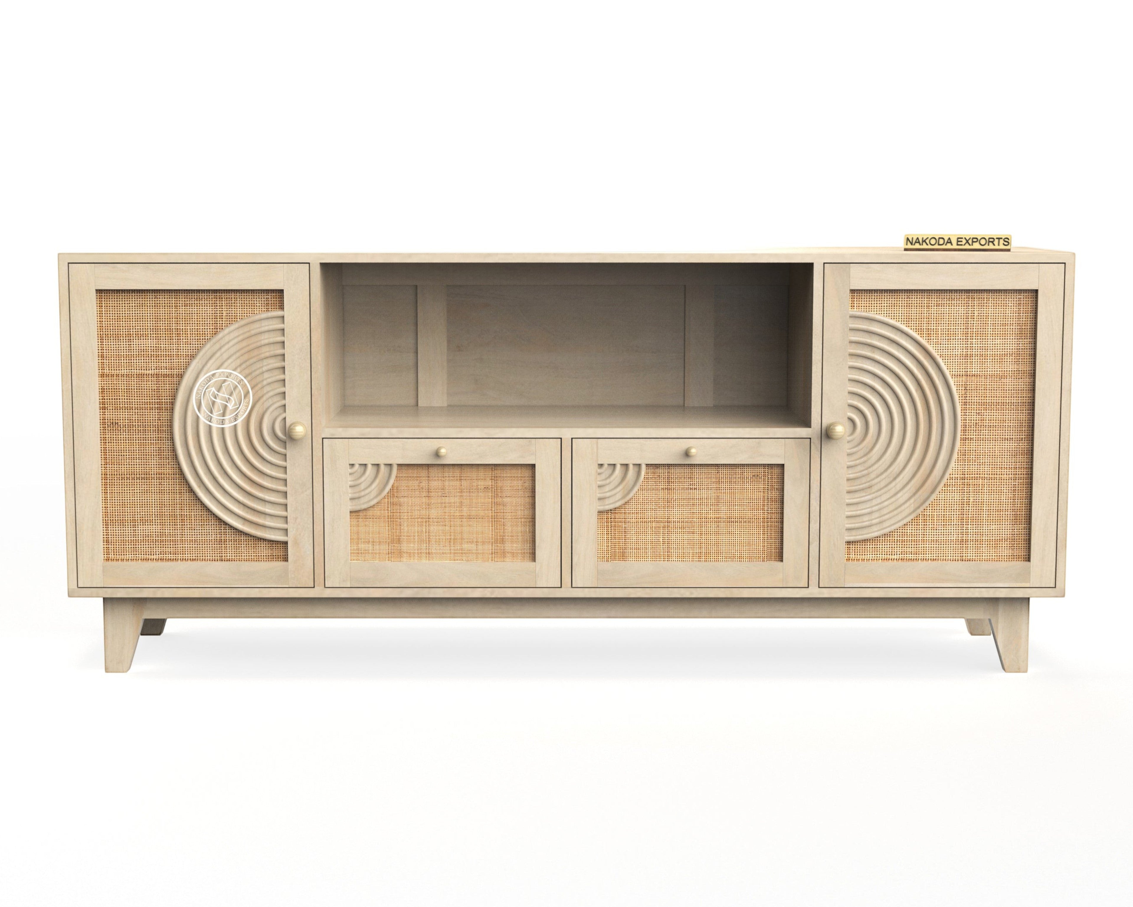 Cane-Accent TV Unit