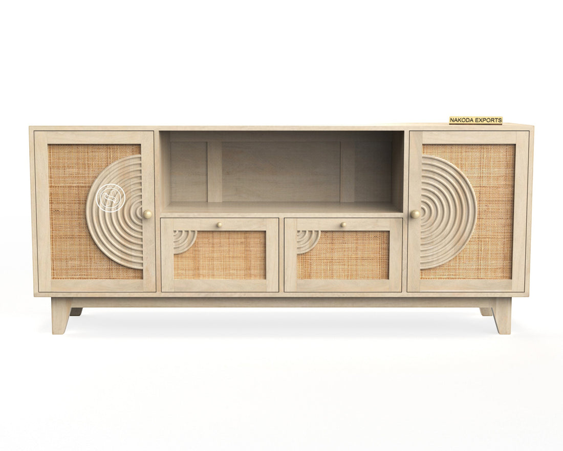 Cane-Accent TV Unit