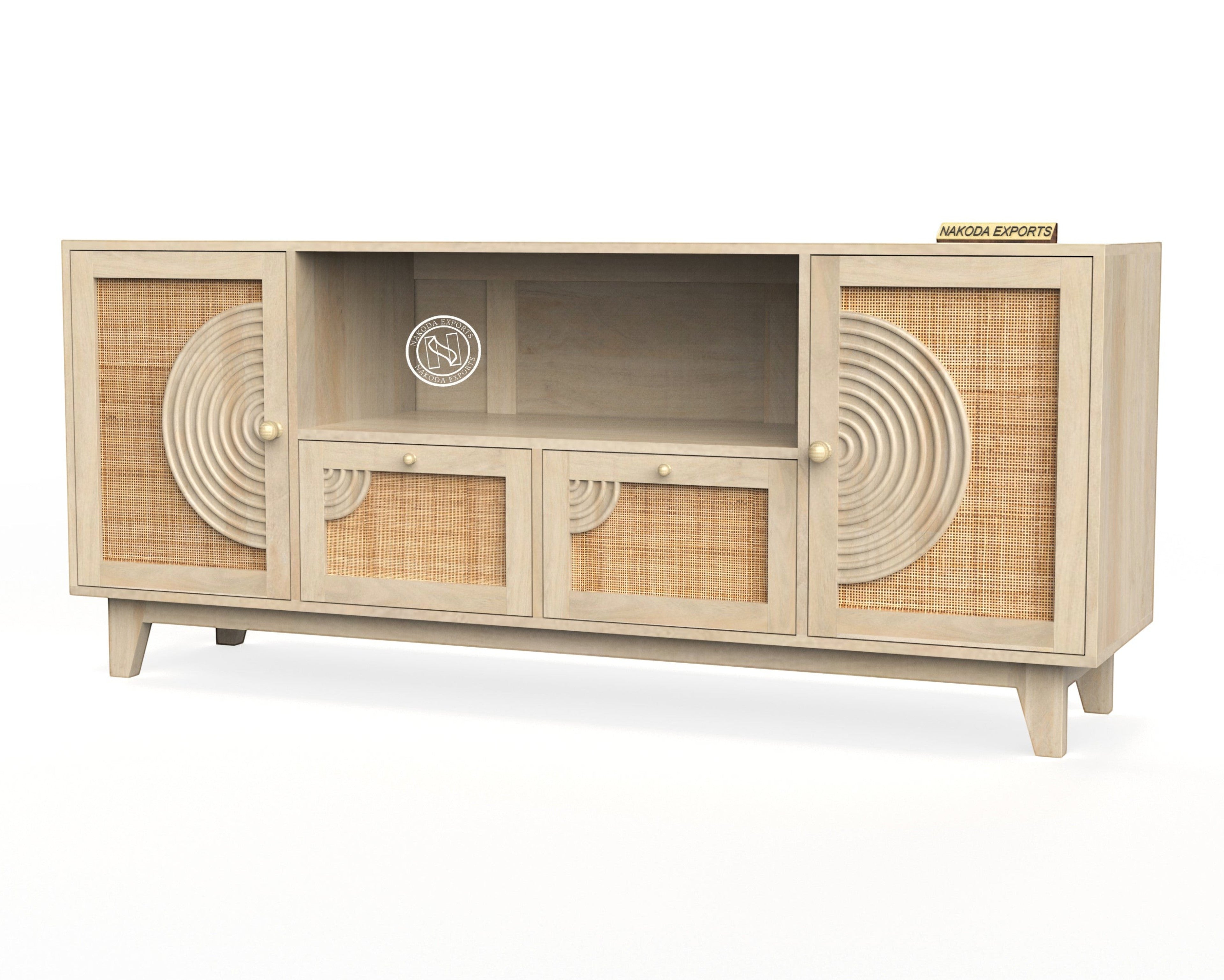 Cane-Accent TV Unit