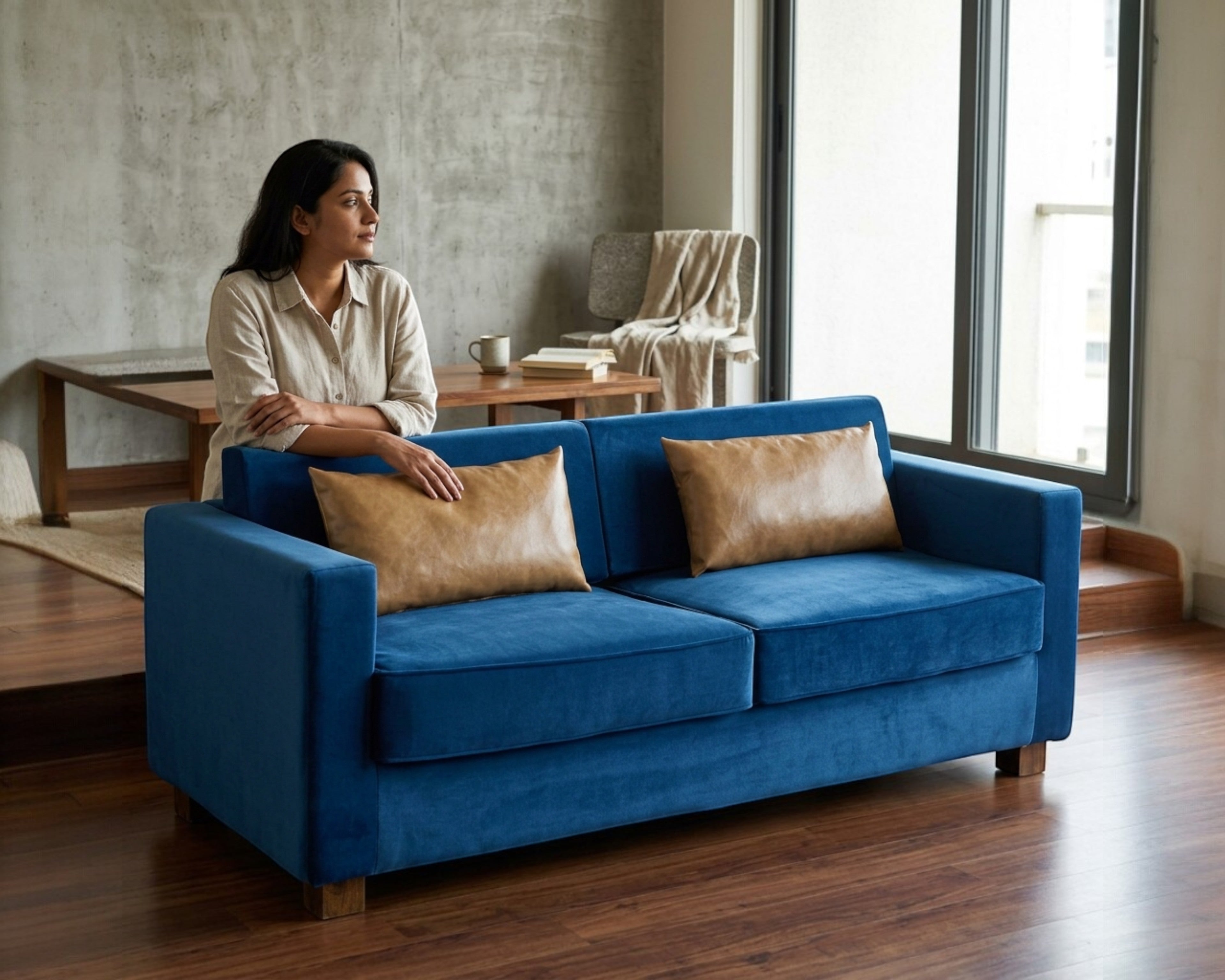 Modern Upholstered Sofa Set