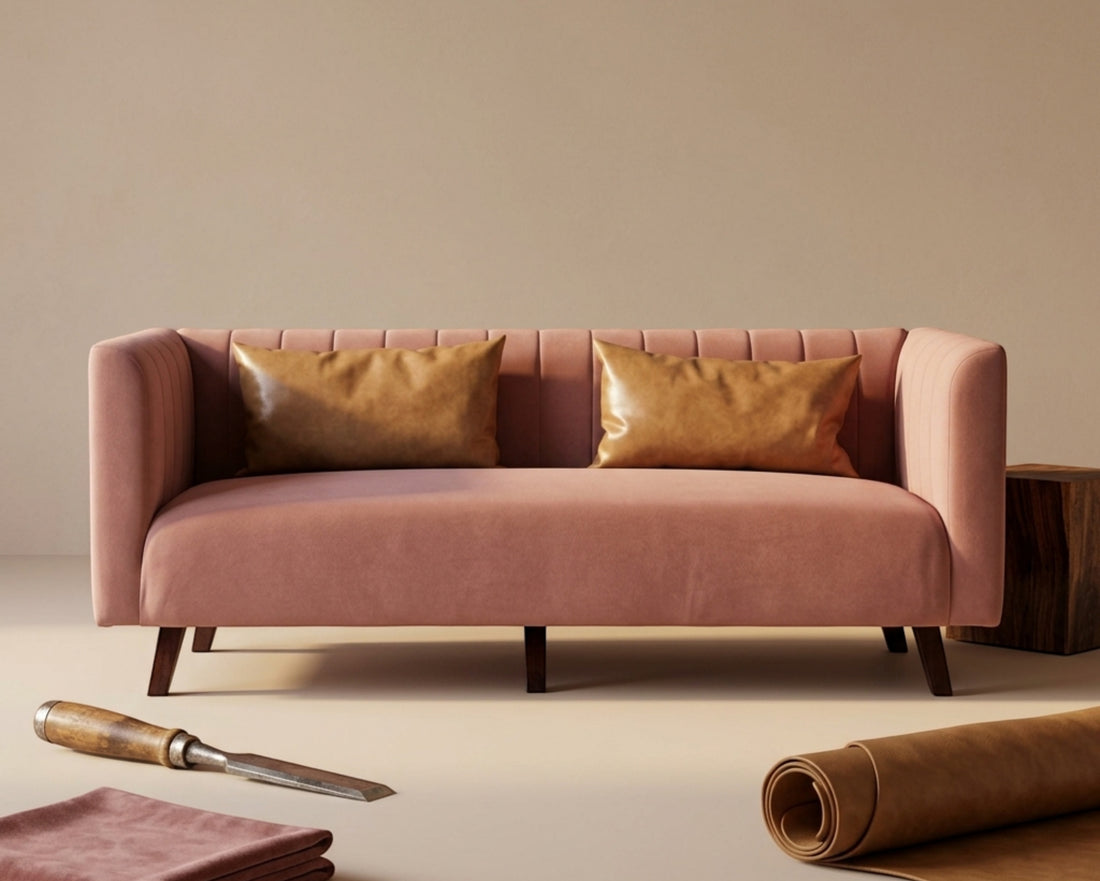 Modern Channel Tufted Sofa