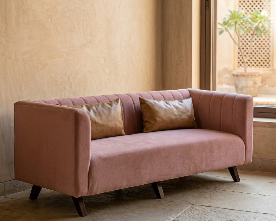Modern Channel Tufted Sofa