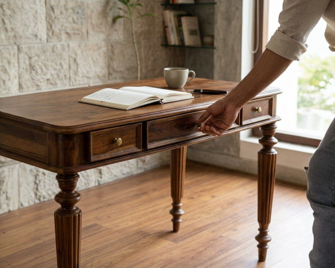 Carved Leg Writing Desk