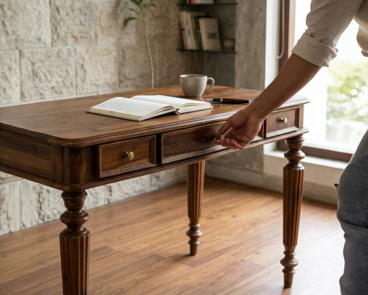 Carved Leg Writing Desk